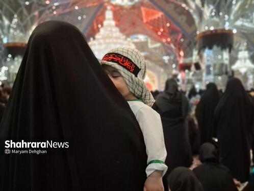 مادران امام رضایی | مراسم شیرخوارگان حسینی در حرم مطهر رضوی برگزار شد + فیلم