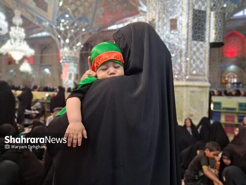مادران امام رضایی | مراسم شیرخوارگان حسینی در حرم مطهر رضوی برگزار شد + فیلم