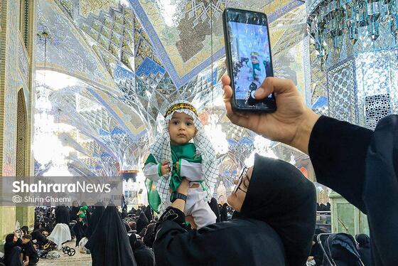 گزارش تصویری | مراسم شیرخوارگان حسینی در حرم مطهر رضوی برگزار شد