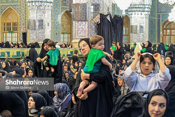 گزارش تصویری | مراسم شیرخوارگان حسینی در حرم مطهر رضوی برگزار شد
