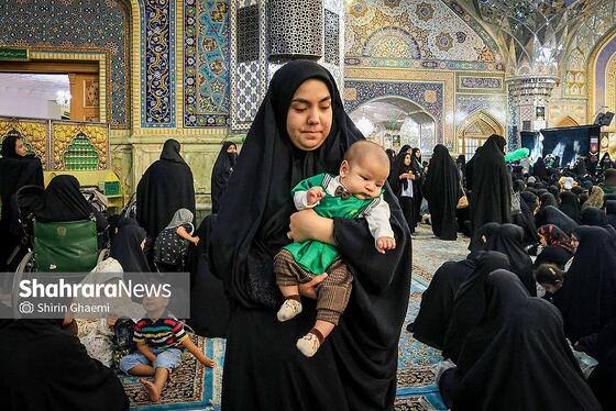 گزارش تصویری | مراسم شیرخوارگان حسینی در حرم مطهر رضوی برگزار شد