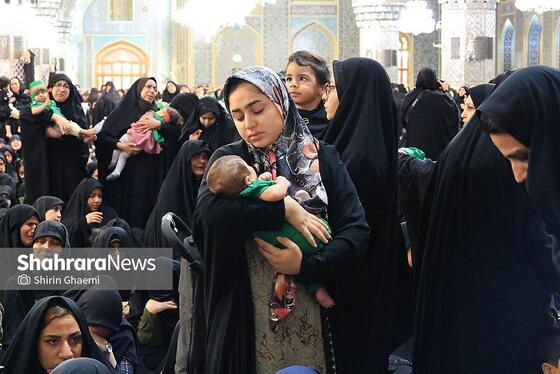 گزارش تصویری | مراسم شیرخوارگان حسینی در حرم مطهر رضوی برگزار شد