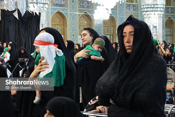 گزارش تصویری | مراسم شیرخوارگان حسینی در حرم مطهر رضوی برگزار شد