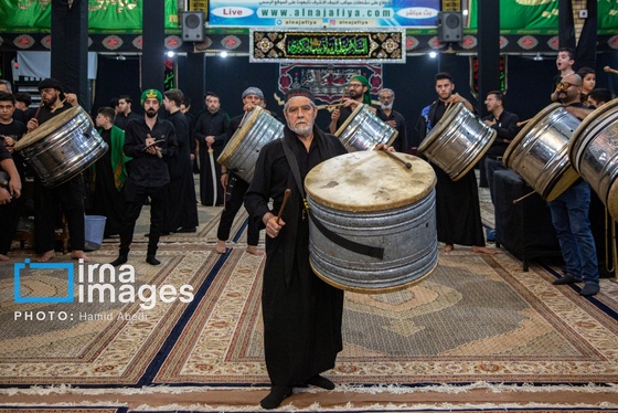 گزارش تصویری | مراسم عزاداری مشق شمشیر
