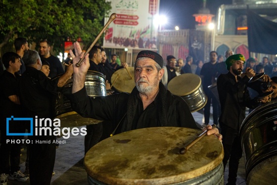 گزارش تصویری | مراسم عزاداری مشق شمشیر