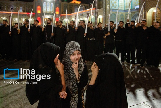 گزارش تصویری | مراسم عزاداری مشق شمشیر