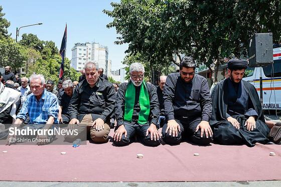 گزارش تصویری | عزاداری روز تاسوعای حسینی در خیابان های اطراف حرم مطهر رضوی