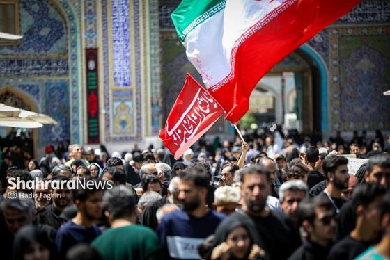 گزارش تصویری | دسته‌های عزاداری ظهر تاسوعا در حرم مطهر رضوی (۳ تیرماه ۱۴۰۵)