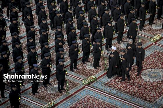 گزارش تصویری | آئین سنتی خطبه خوانی شب عاشورا در حرم مطهر رضوی