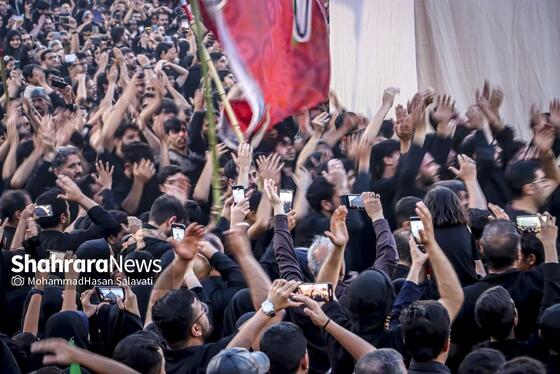 گزارش تصویری | مراسم خیمه سوزان عصر عاشورا در مشهد