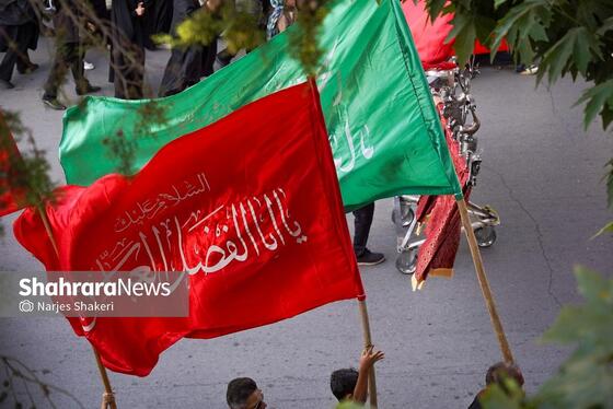 گزارش تصویری | آیین خیمه سوزان عصر عاشورا در بلوار هاشمیه مشهد (۴ تیر ۱۴۰۵)
