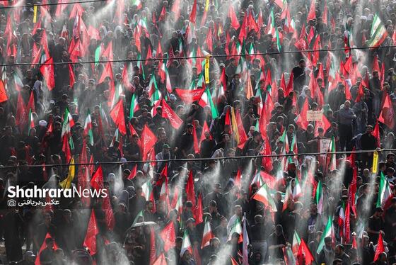 گزارش تصویری | عکس‌هایی از روز دوم وداع در مصلی بزرگ تهران (۱۴ تیرماه ۱۴۰۵)