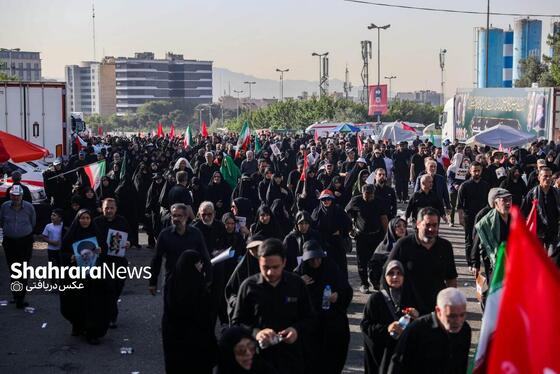 گزارش تصویری | عکس‌هایی از روز دوم وداع در مصلی بزرگ تهران (۱۴ تیرماه ۱۴۰۵)