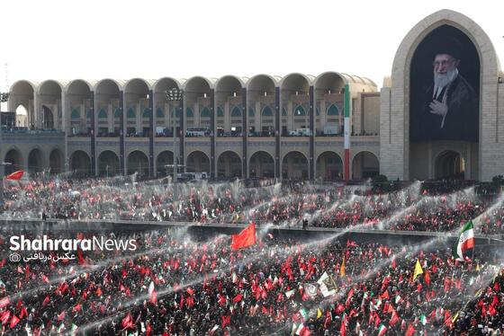 گزارش تصویری | عکس‌هایی از روز دوم وداع در مصلی بزرگ تهران (۱۴ تیرماه ۱۴۰۵)