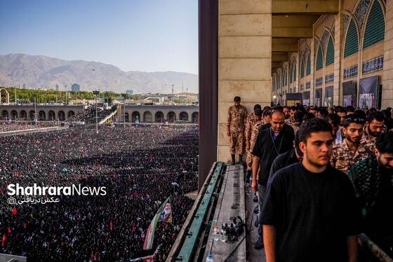 گزارش تصویری | عکس‌هایی از روز دوم وداع در مصلی بزرگ تهران (۱۴ تیرماه ۱۴۰۵)