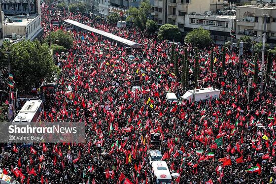 گزارش تصویری | تشییع پیکر امام شهید در تهران (۱۵ تیر ۱۴۰۵)
