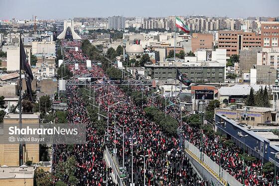 گزارش تصویری | تشییع پیکر امام شهید در تهران (۱۵ تیر ۱۴۰۵)