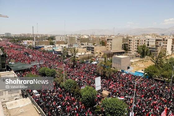 گزارش تصویری | تشییع پیکر امام شهید در تهران (۱۵ تیر ۱۴۰۵) - ۴