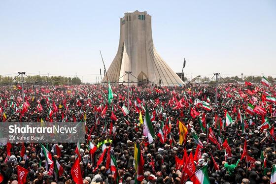 گزارش تصویری | تشییع پیکر امام شهید در تهران (۱۵ تیر ۱۴۰۵) - ۴