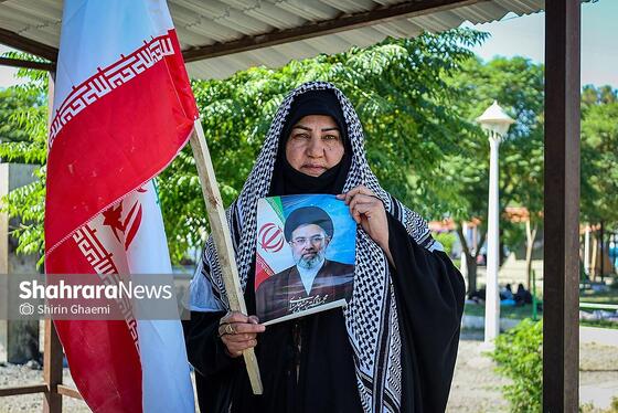 گزارش تصویری | بوستان زائرپذیر غدیر مشهد میزبان زائران و عزاداران امام شهید