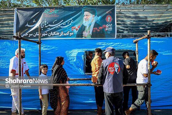 گزارش تصویری | بوستان زائرپذیر غدیر مشهد میزبان زائران و عزاداران امام شهید