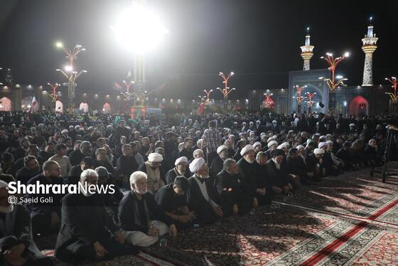 گزارش تصویری | مراسم بزرگداشت رهبر شهید ایران در حرم مطهر امام رضا (ع)