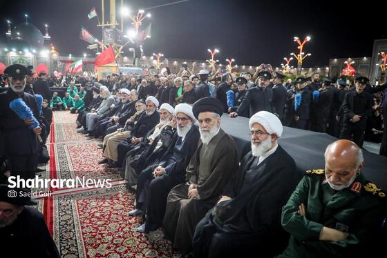 گزارش تصویری | مراسم بزرگداشت رهبر شهید ایران در حرم مطهر امام رضا (ع)