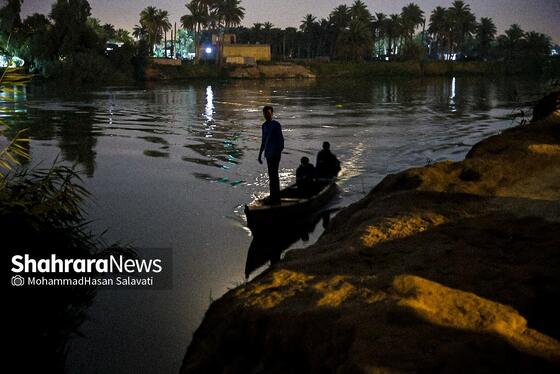 گزارش تصویری | پیاده روی شبانه زائران اربعین در طریق العلماء