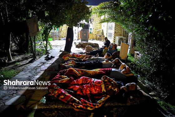 گزارش تصویری | پیاده روی شبانه زائران اربعین در طریق العلماء