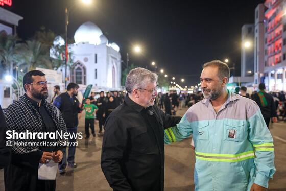 گزارش تصویری |حضور شهردار مشهد در بین کاروان «خدام‌الحسین(ع)» شهرداری مشهد در شهر نجف اشرف