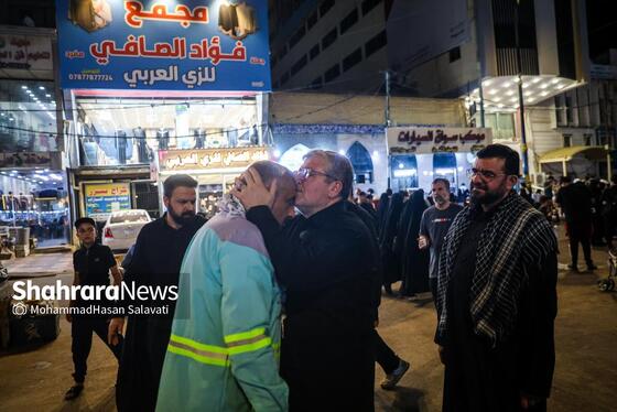 گزارش تصویری |حضور شهردار مشهد در بین کاروان «خدام‌الحسین(ع)» شهرداری مشهد در شهر نجف اشرف