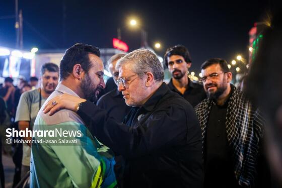 گزارش تصویری |حضور شهردار مشهد در بین کاروان «خدام‌الحسین(ع)» شهرداری مشهد در شهر نجف اشرف