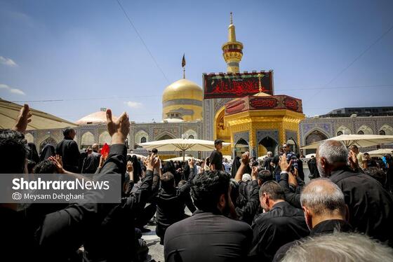 گزارش تصویری | مراسم جاماندگان اربعین در حرم مطهر رضوی
