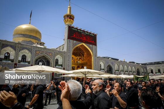گزارش تصویری | مراسم جاماندگان اربعین در حرم مطهر رضوی