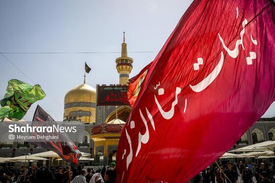 گزارش تصویری | مراسم جاماندگان اربعین در حرم مطهر رضوی