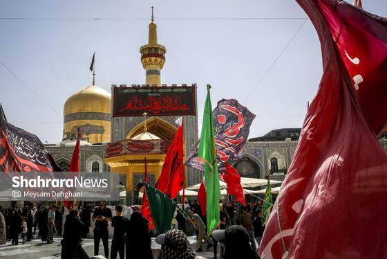 گزارش تصویری | مراسم جاماندگان اربعین در حرم مطهر رضوی
