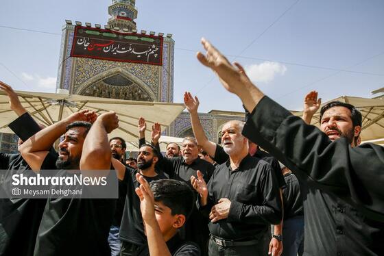 گزارش تصویری | مراسم جاماندگان اربعین در حرم مطهر رضوی