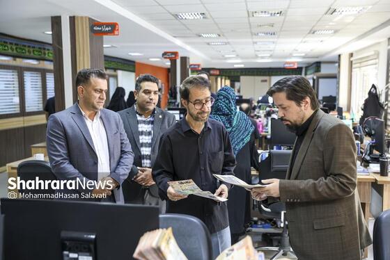 گزارش تصویری | بازدید مدیران استانی و شهری از موسسه فرهنگی شهرآرا به مناسبت روز خبرنگار - ۱