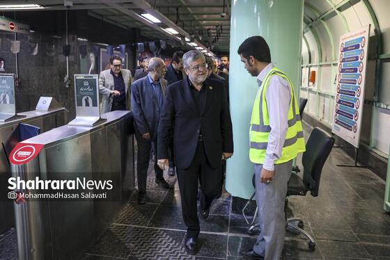 گزارش تصویری | آغاز بهره برداری از ایستگاه بسیج خط ۳ قطار شهری مشهد