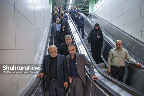 گزارش تصویری | آغاز بهره برداری از ایستگاه بسیج خط ۳ قطار شهری مشهد
