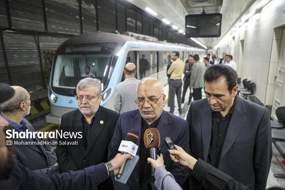 گزارش تصویری | آغاز بهره برداری از ایستگاه بسیج خط ۳ قطار شهری مشهد