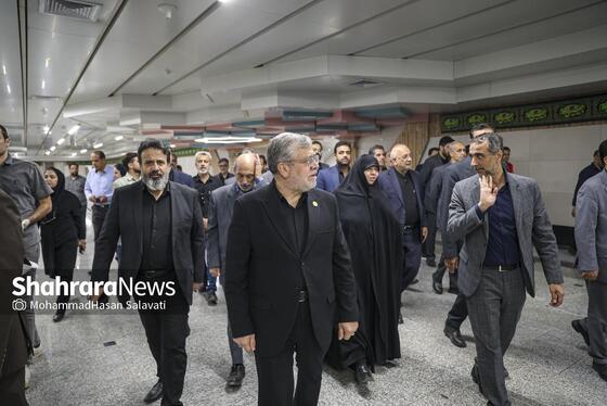 گزارش تصویری | آغاز بهره برداری از ایستگاه بسیج خط ۳ قطار شهری مشهد