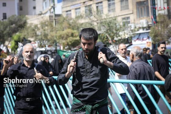 گزارش تصویری | سوگواری دسته های عزاداری در خیابان های منتهی به حرم مطهر رضوی در دهه آخر صفر