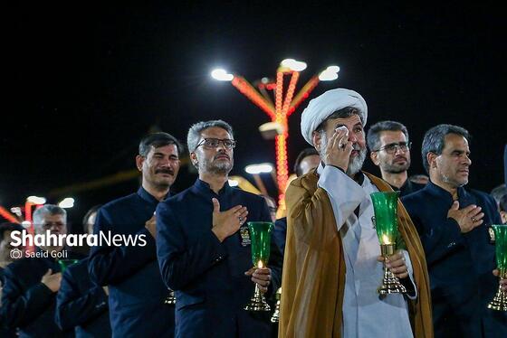 گزارش تصویری | مراسم خطبه خوانی حرم مطهر رضوی در شب شهادت امام رضا(ع)