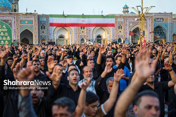 گزارش تصویری | آیین چهارپایه خوانی عصر شهادت امام رضا (ع) در حرم مطهر رضوی