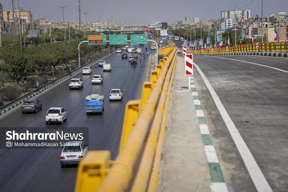 گزارش تصویری | بهره‌برداری از دوربرگردان غیرهمسطح شرقی ابوطالب مشهد