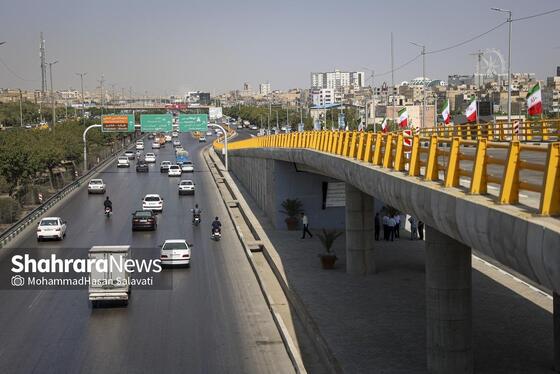 گزارش تصویری | بهره‌برداری از دوربرگردان غیرهمسطح شرقی ابوطالب مشهد