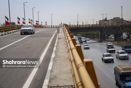 گزارش تصویری | بهره‌برداری از دوربرگردان غیرهمسطح شرقی ابوطالب مشهد