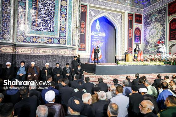 گزارش تصویری | آیین بزرگداشت چهلمین روز تشییع و تدفین تاریخی رهبر شهید انقلاب در مشهد