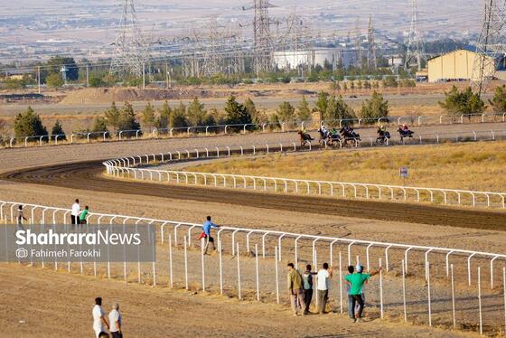 گزارش تصویری | مسابقات کورس اسب دوانی